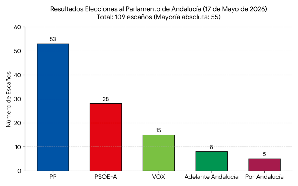 Resultados elecciones parlamento andaluz 2026